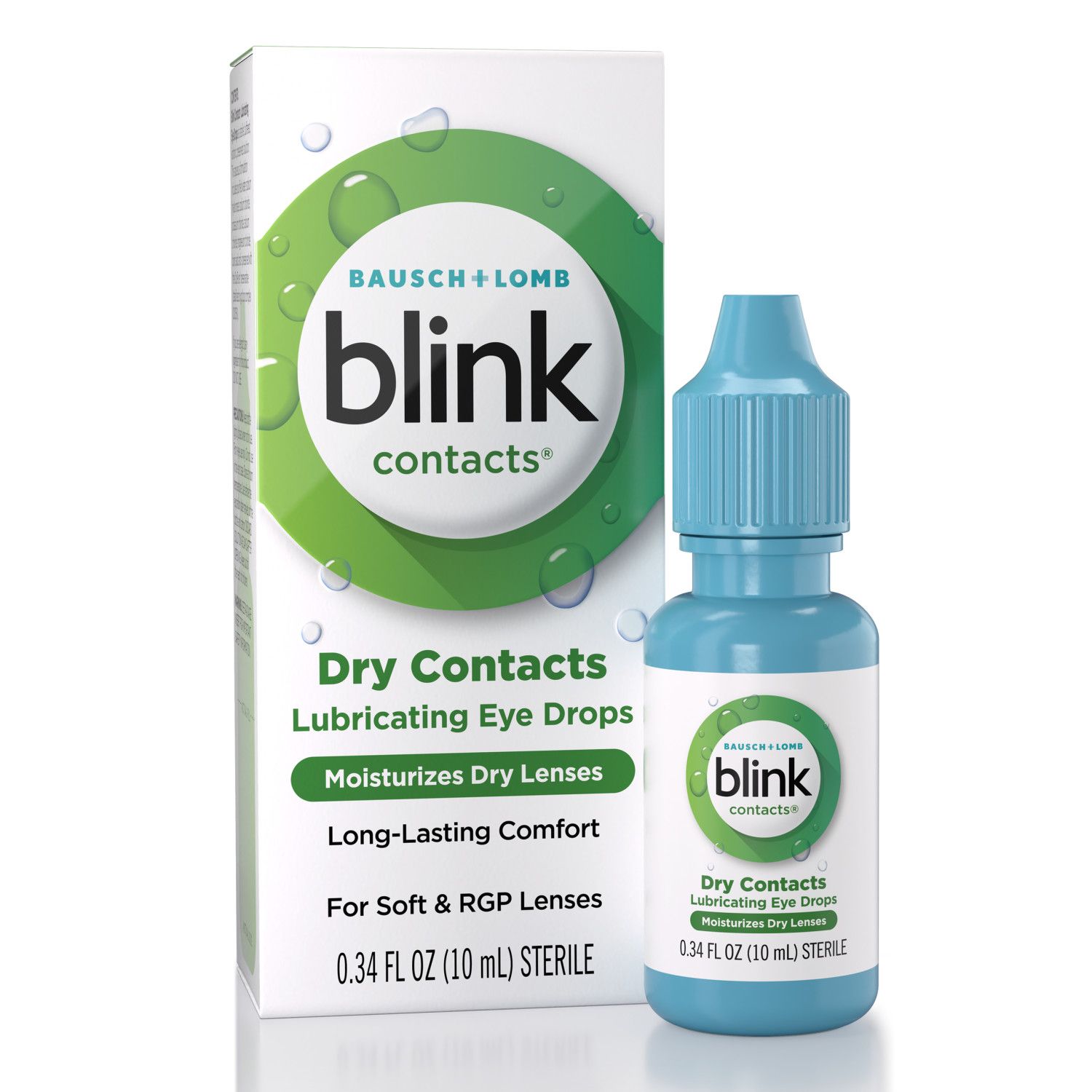 Blink Contacts Lubricant Eye Drops, 0.34 FL OZ