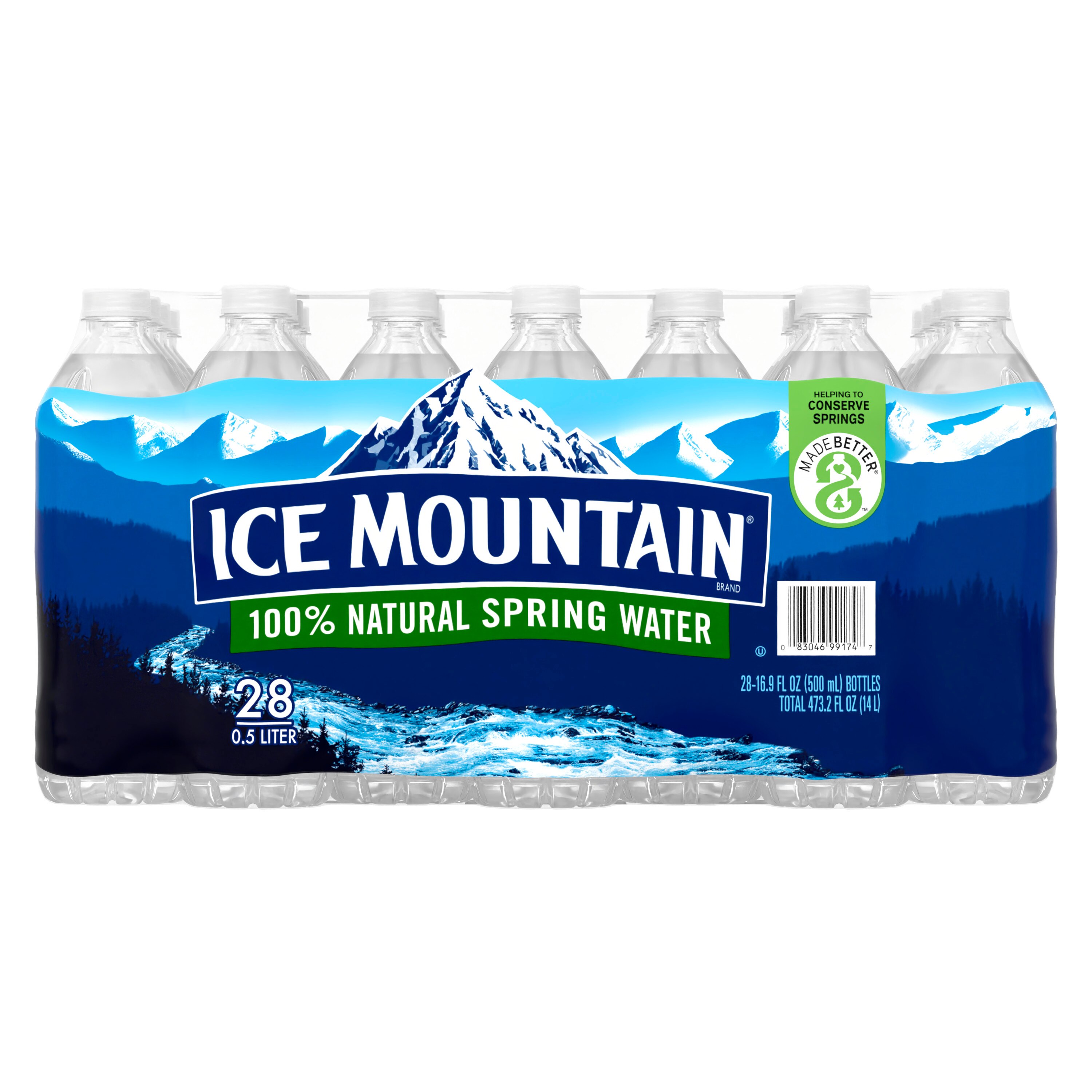Ice Mountain 100% Natural Spring Water Plastic Bottle
