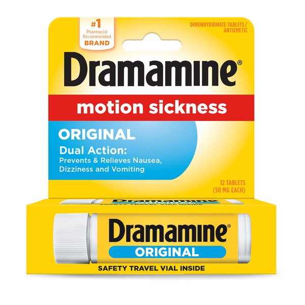 Dramamine, Original Formula Motion Sickness Relief, 12 CT