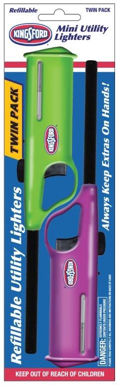 Kingsford Mini Refillable Utility Lighters, 2 ct