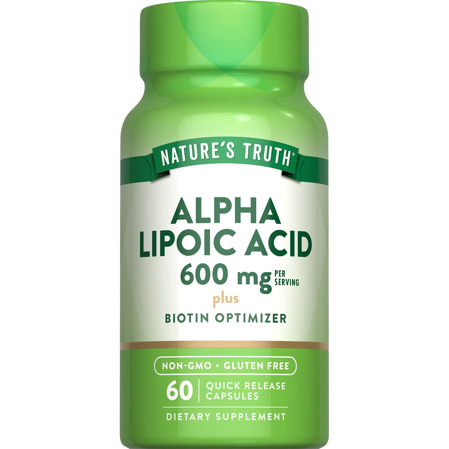 Nature's Truth Alpha Lipoic Acid 300mg Quick Release Capsules, 60 CT