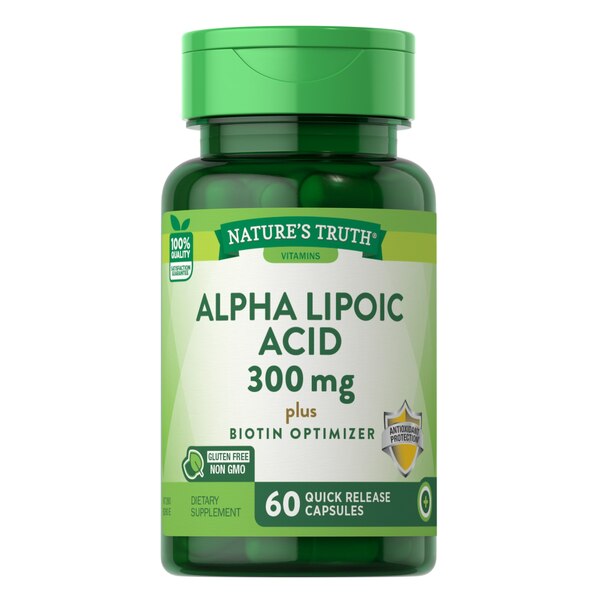 Nature's Truth Alpha Lipoic Acid 300mg Quick Release Capsules, 60 CT