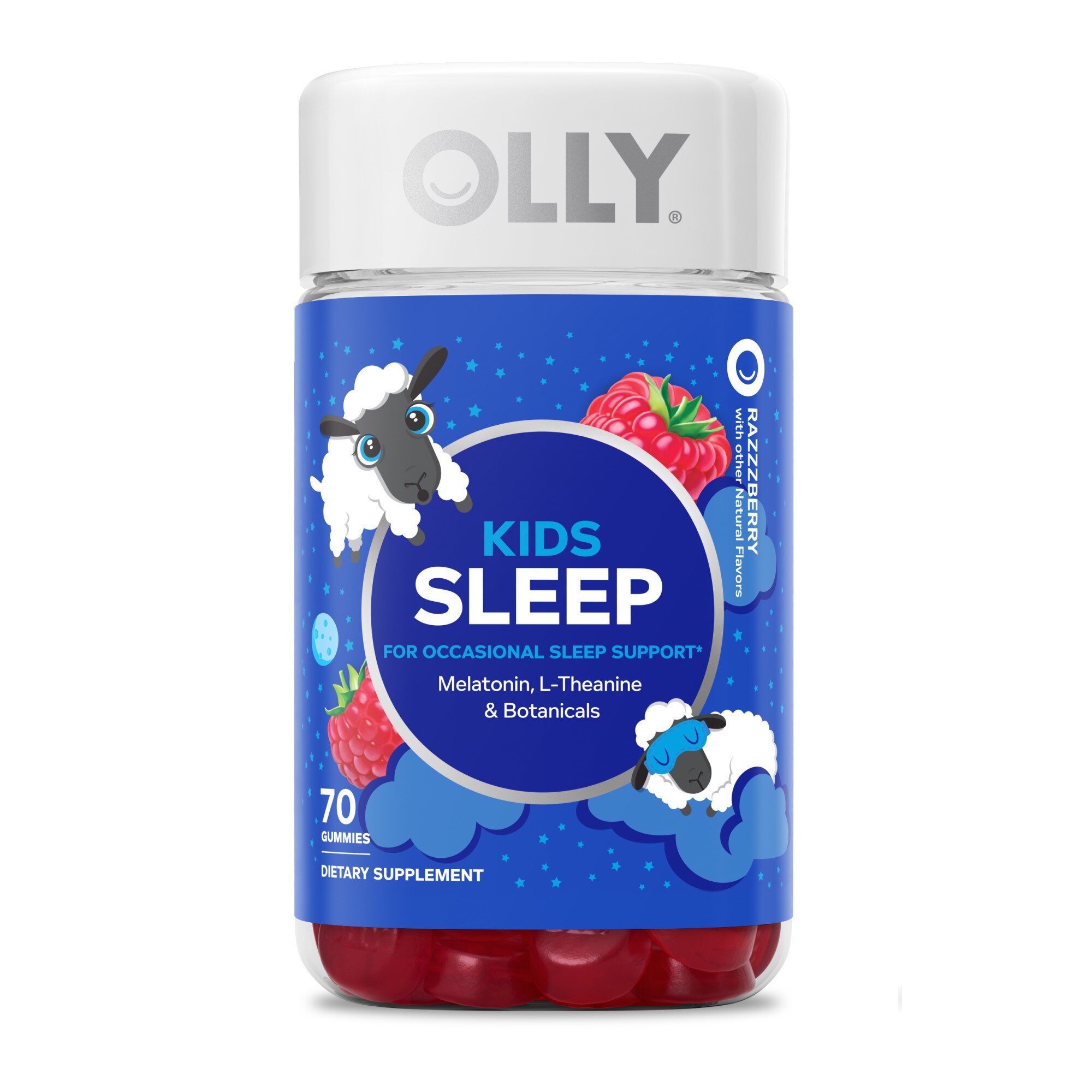 OLLY Kids Sleep Gummies, Raspberry