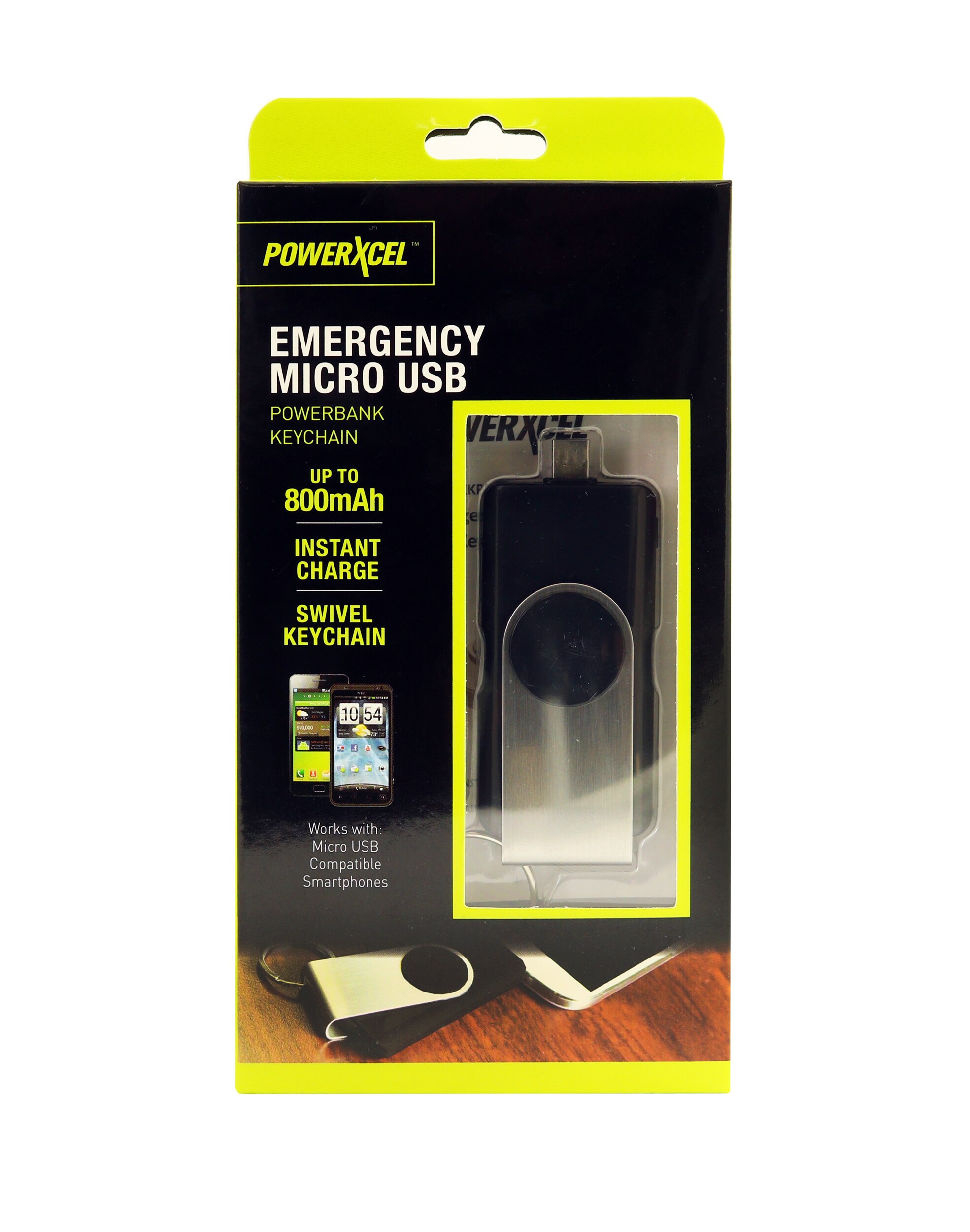 PowerXcel Emergency Keychain Powerbank Micro