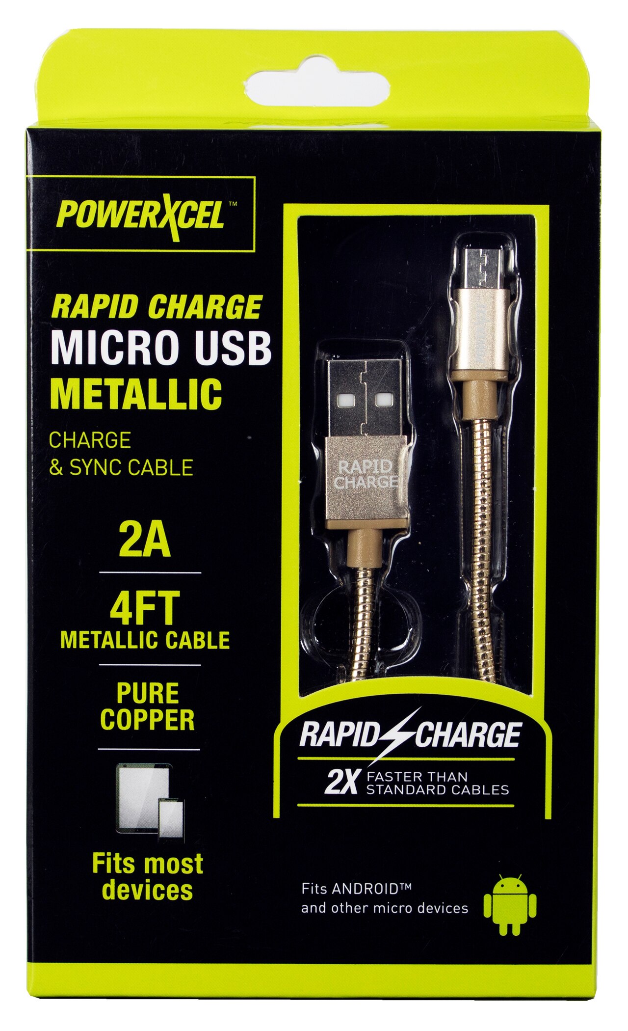 PowerXcel 4FT Micro 2A Cable