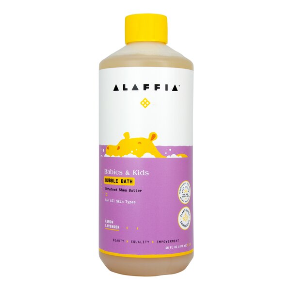 Alaffia Babies & Kids Bubble Bath, Lemon Lavender