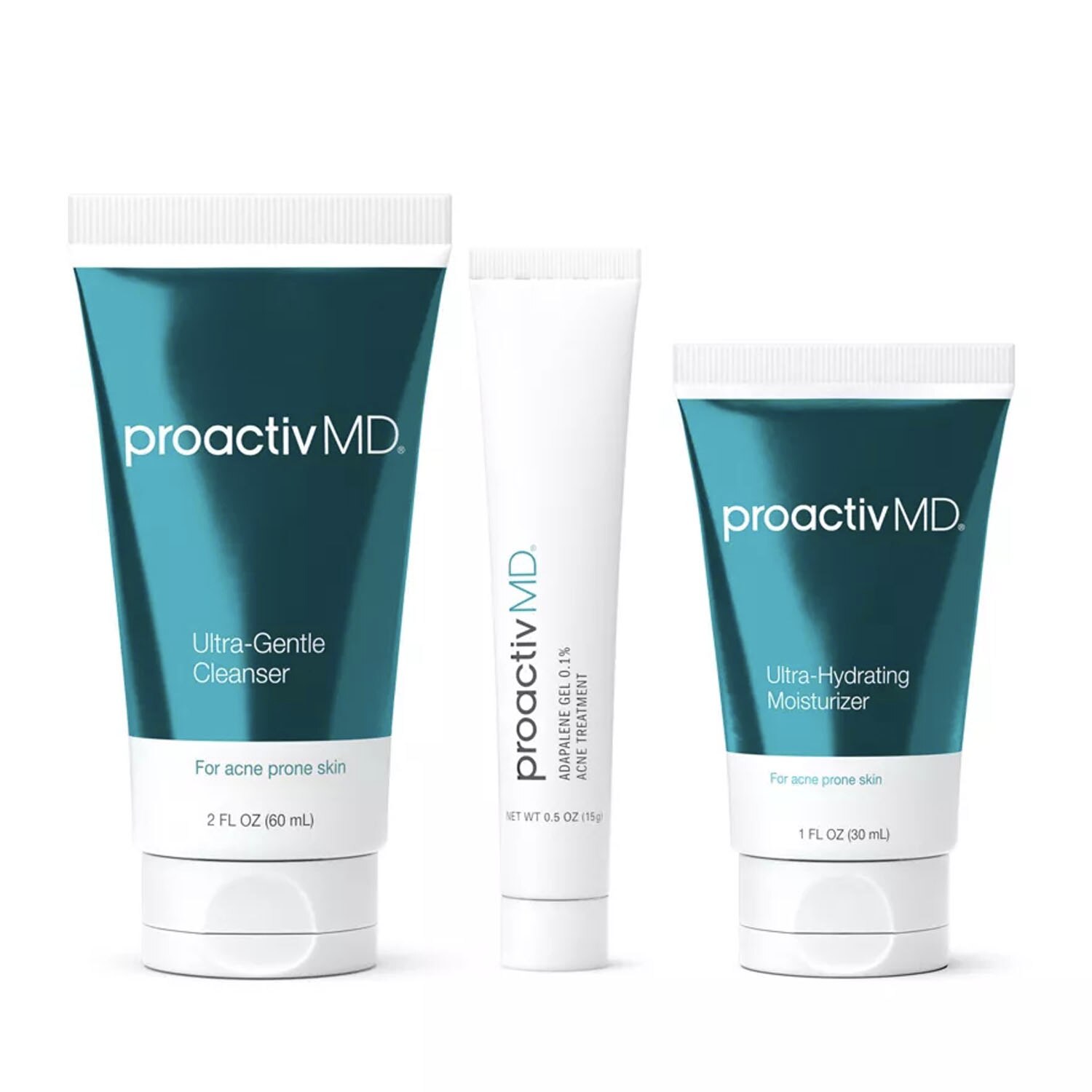 ProactivMD 3-Step Acne Routine with Adapalene Gel 0.1%