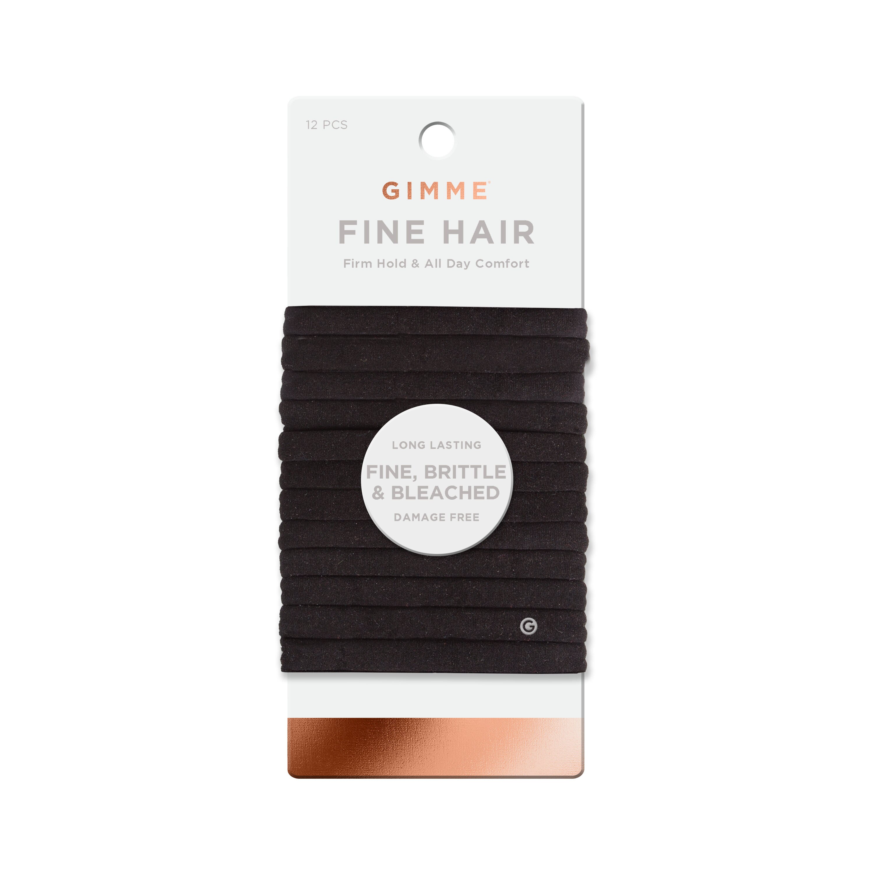 Gimme Fine Hair Elastics, Black