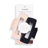 Gimme Beauty Thick Hair Rectangular Claw Clip - Black and Blonde - 2ct, thumbnail image 1 of 5