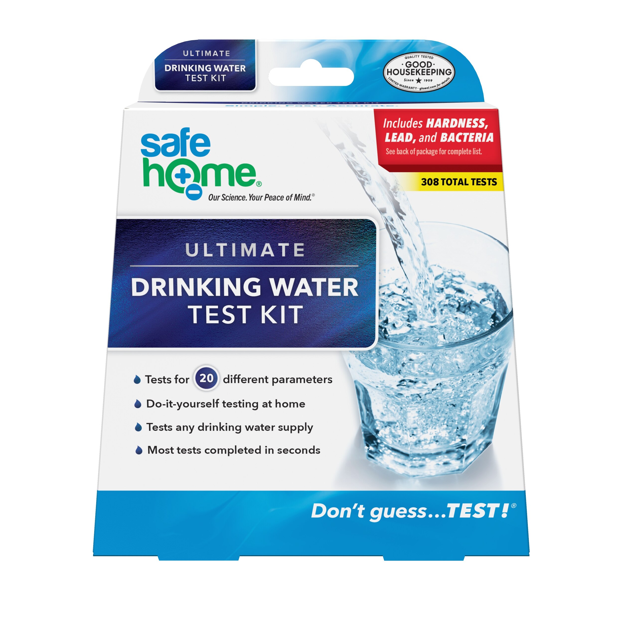 Safe Home Ultimate Water Test Kit, 308 CT