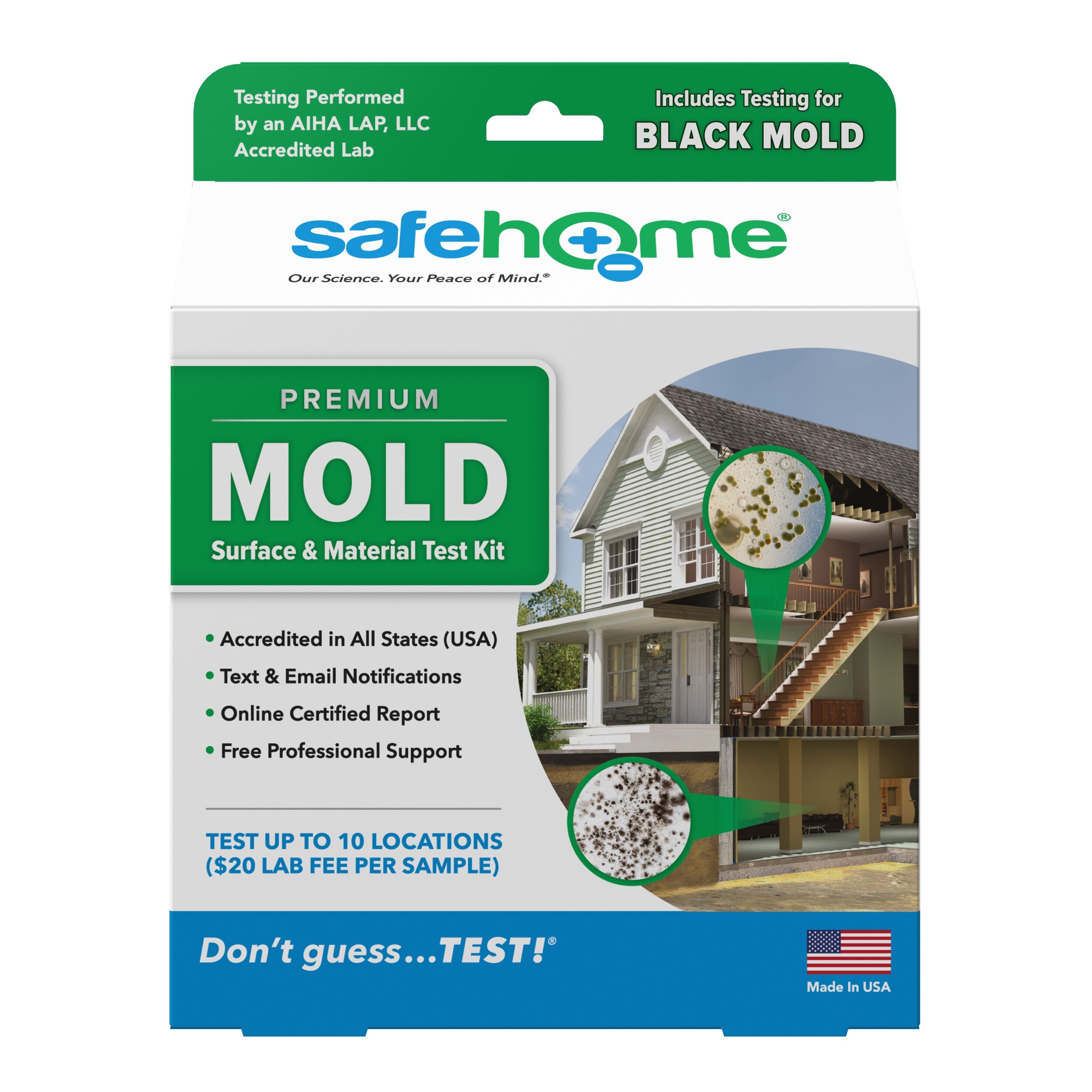 Safe Home Premium Mold Test Kit, 10 CT