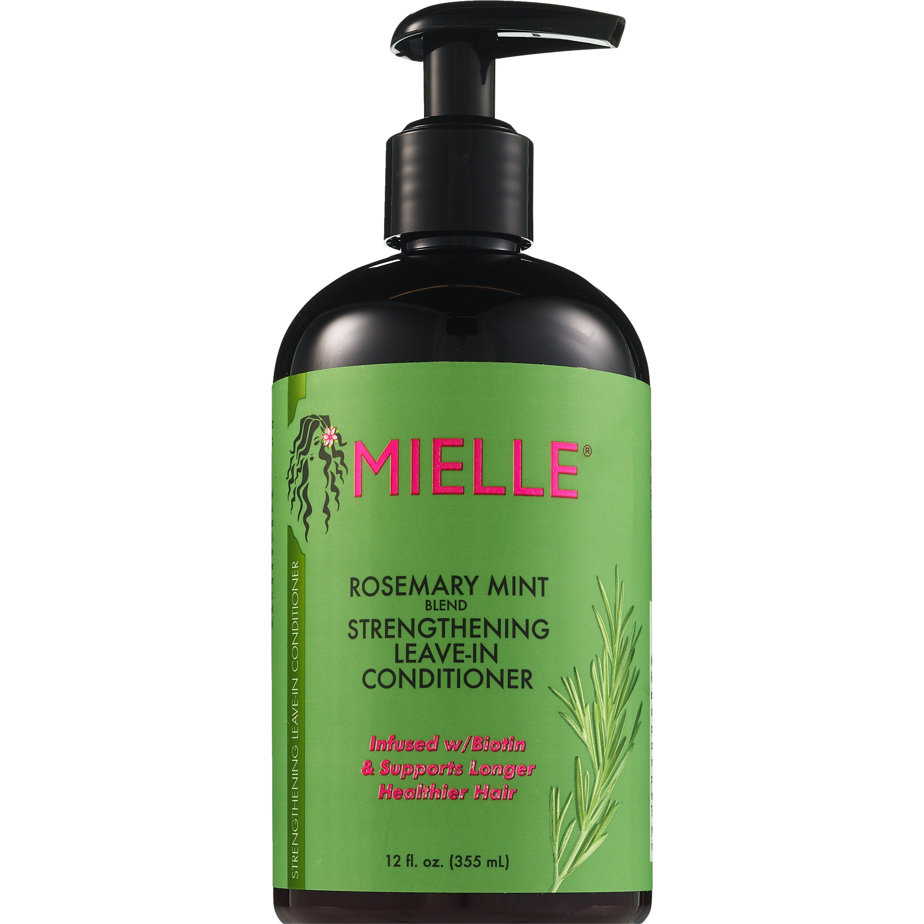 Mielle Rosemary Mint Strengthening Leave-In Conditioner, 12 OZ