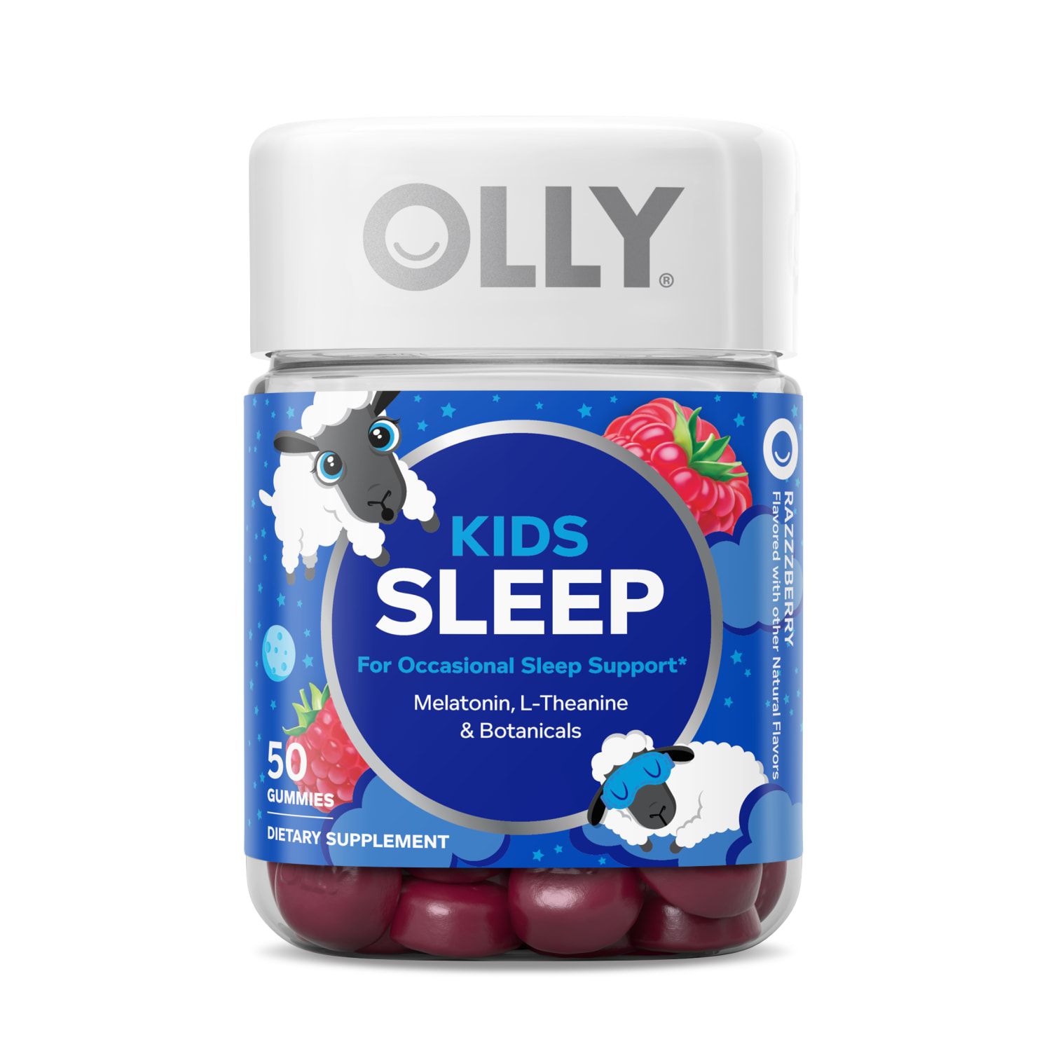 OLLY Kids Sleep Gummies, Raspberry