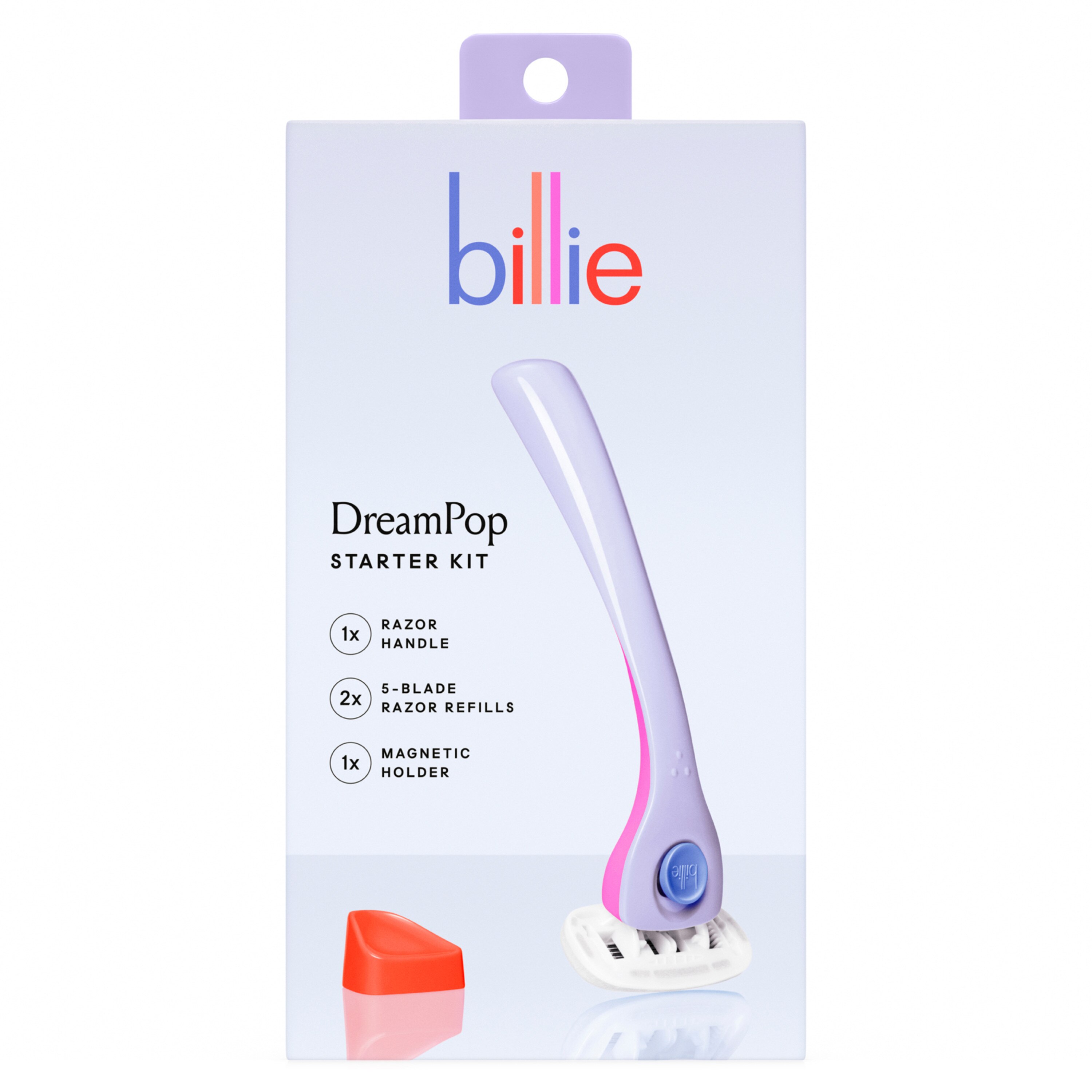 Billie Women's 5- Blade Razor + 2 Razor Blade Refills + 1 Holder