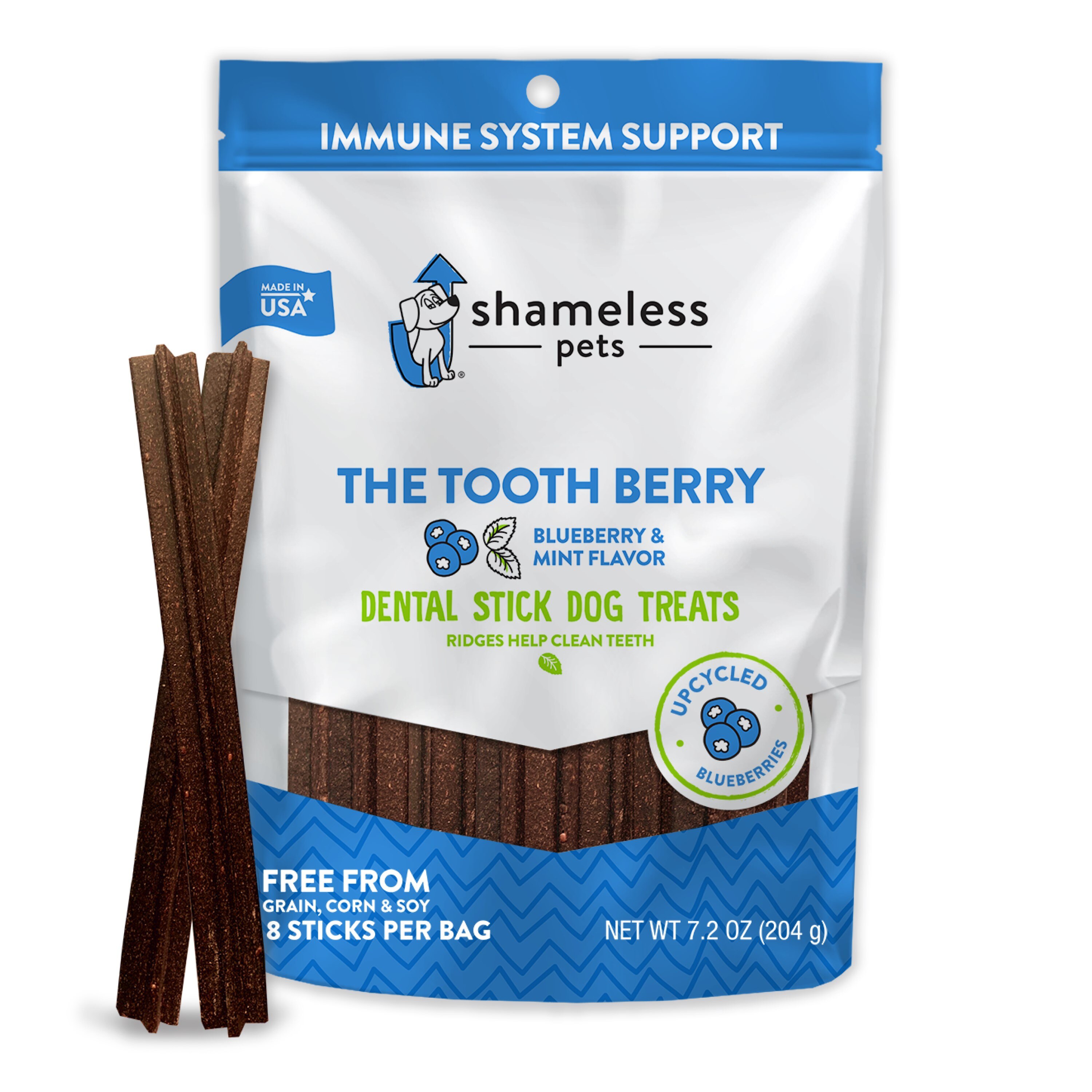 Shameless Pets The Tooth Berry Dental Stick Dog Treats