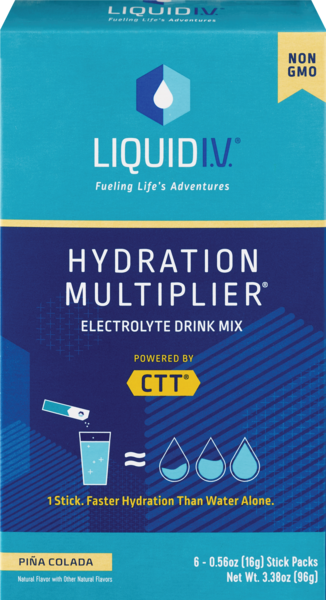 Liquid I.V. Hydration Multiplier, Electrolyte Drink Mix, 6 CT