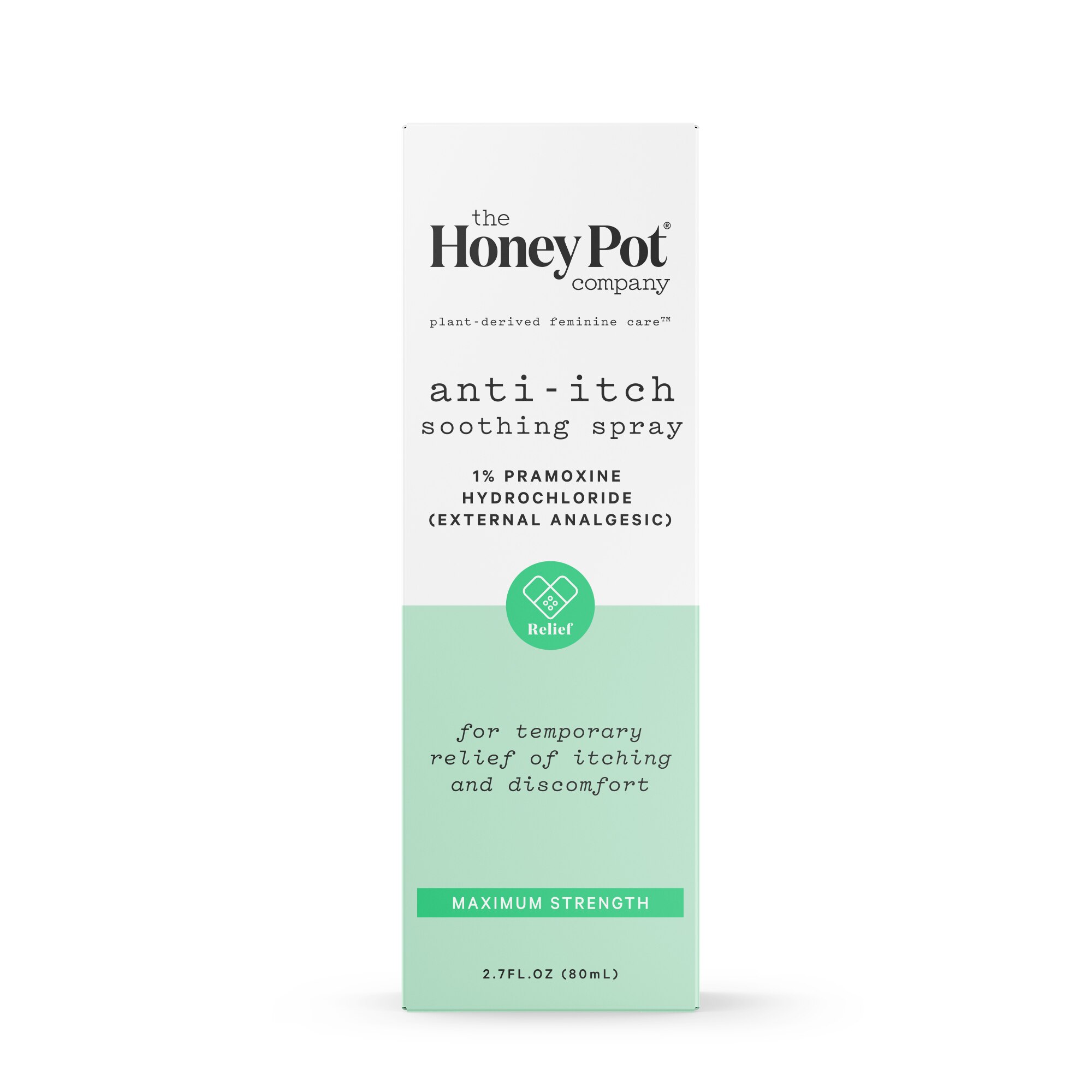 The Honey Pot Anti-Itch Spray Pramoxine and Witch Hazel Lavendar and Chamomile, 2.71 OZ