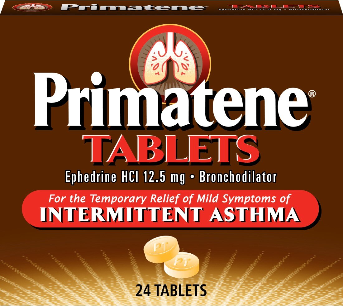 Primatene Tablets for the Temporary Relief of Mild Symptoms of Intermittent Asthma, 24 CT