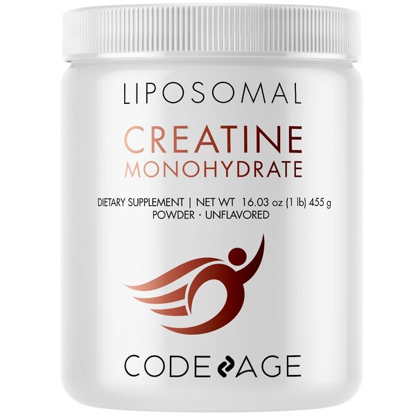 Codeage Liposomal Creatine Monohydrate Powder Supplement, Unflavored, 3-Month Supply, 90 Servings