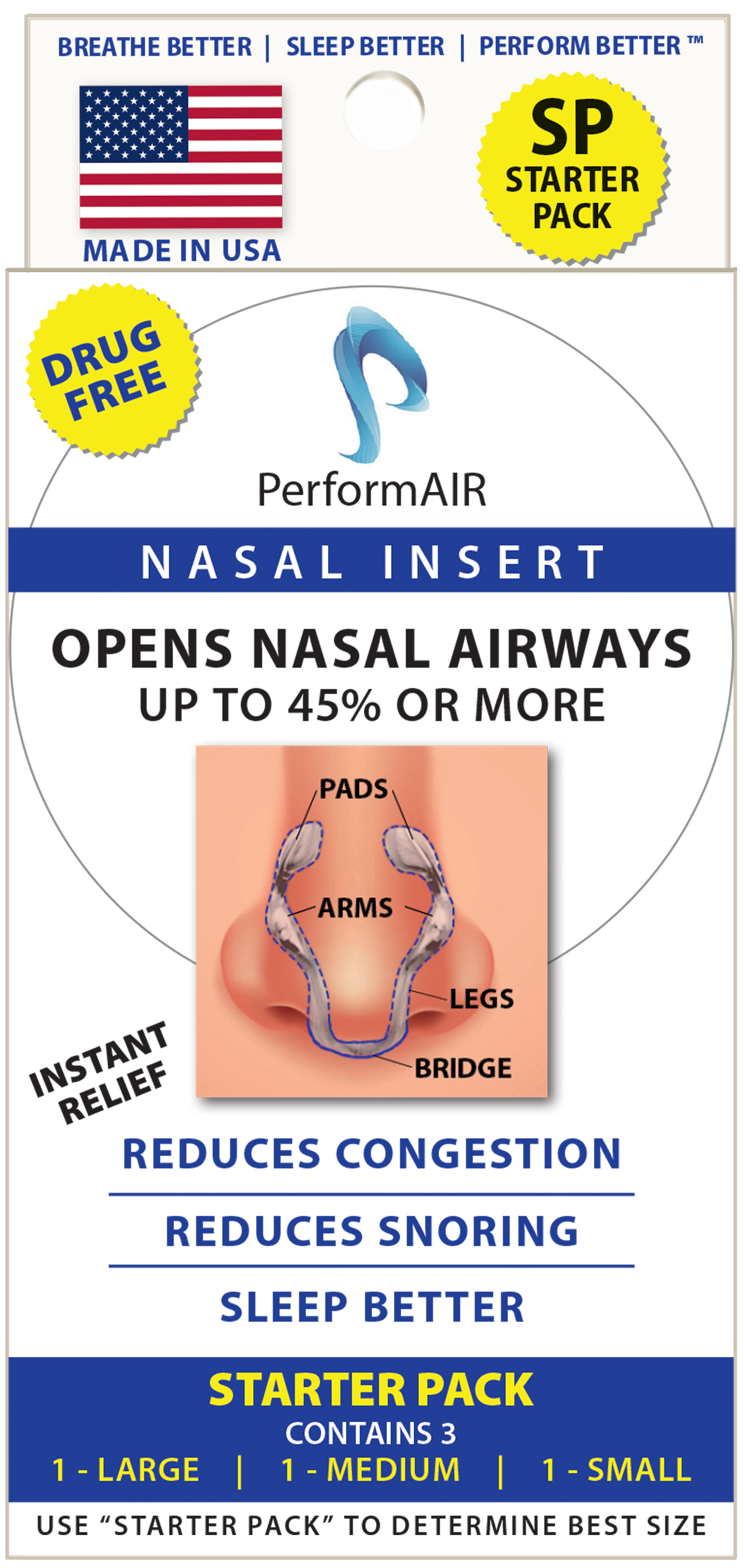 PerformAIR Nasal Insert Starter Pack