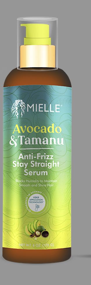 Mielle Avocado & Tamanu Anti-Frizz Stay Straight Serum,  8 OZ