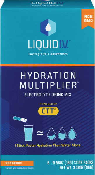 Liquid I.V. Hydration Multiplier, Electrolyte Drink Mix, 6 CT