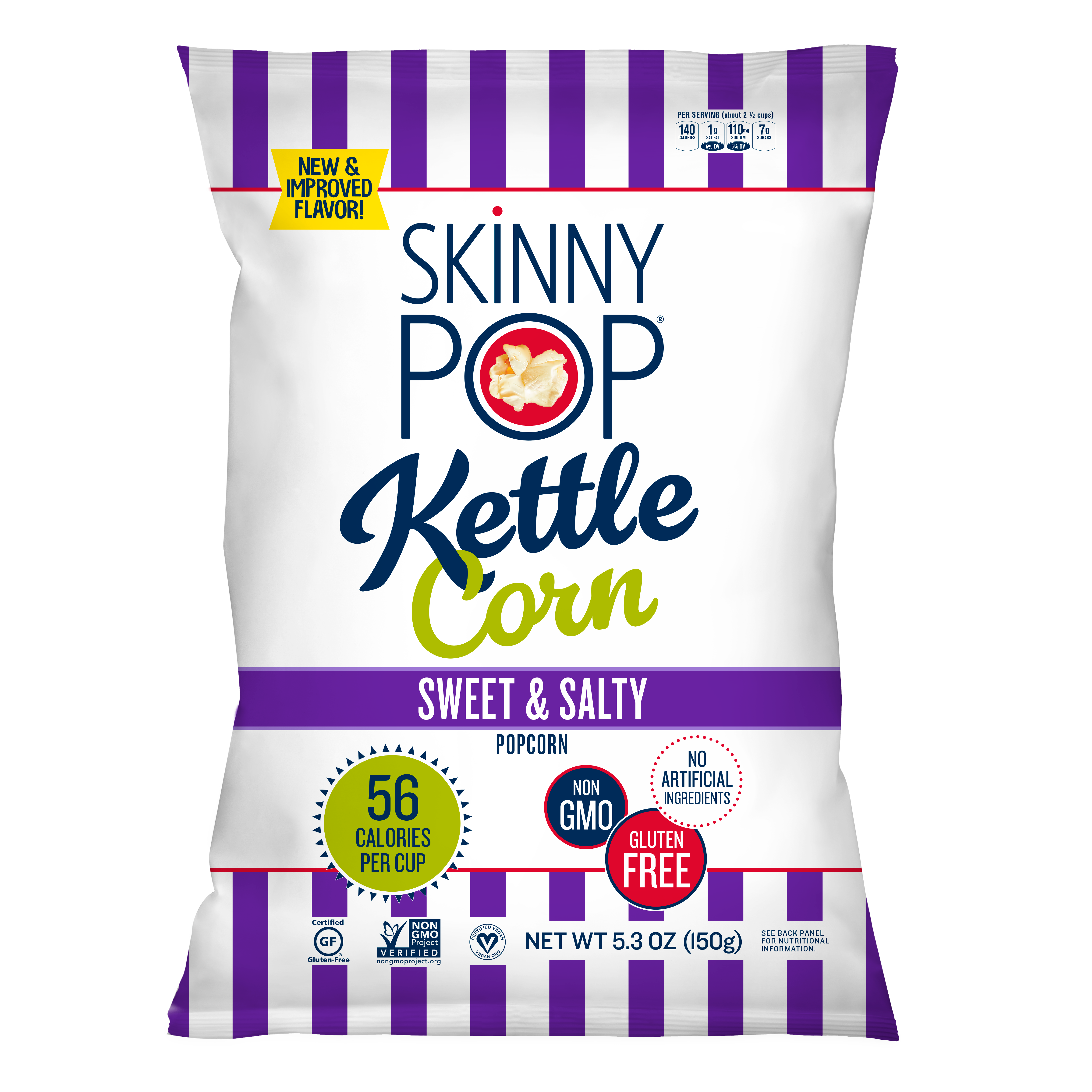 SkinnyPop Sweet & Salty Kettle Popcorn, 5.3 oz