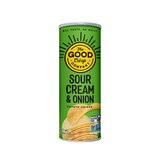 The Good Crisp Company Sour Cream & Onion Gluten Free Potato Chips, 5.6 OZ, thumbnail image 1 of 4