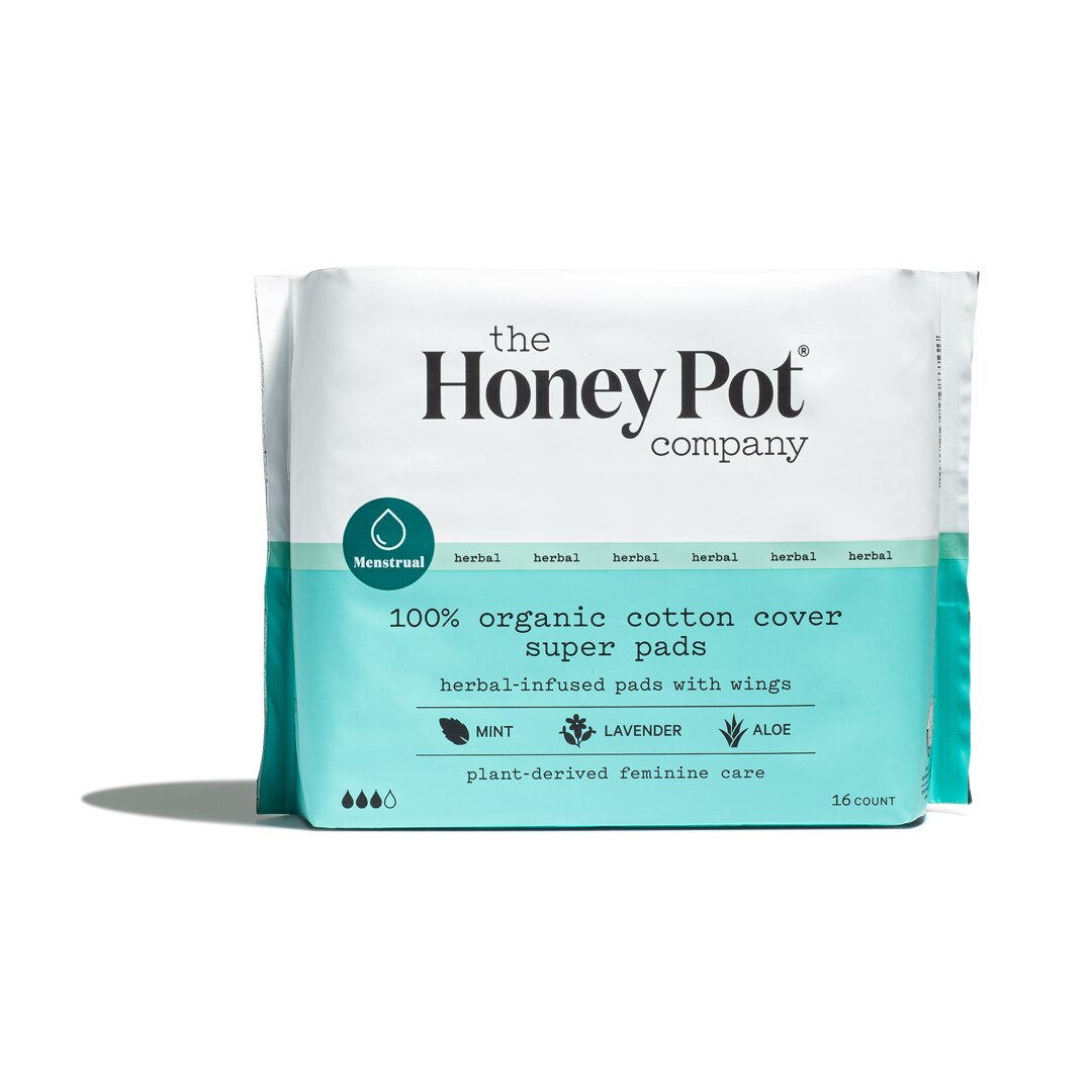 Organic Top Sheet Herbal Super Pad, 16CT