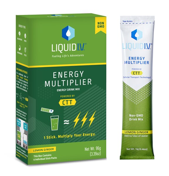 Liquid I.V. Energy Multiplier Yuzu Pineapple Drink Mix Packets, 6 CT