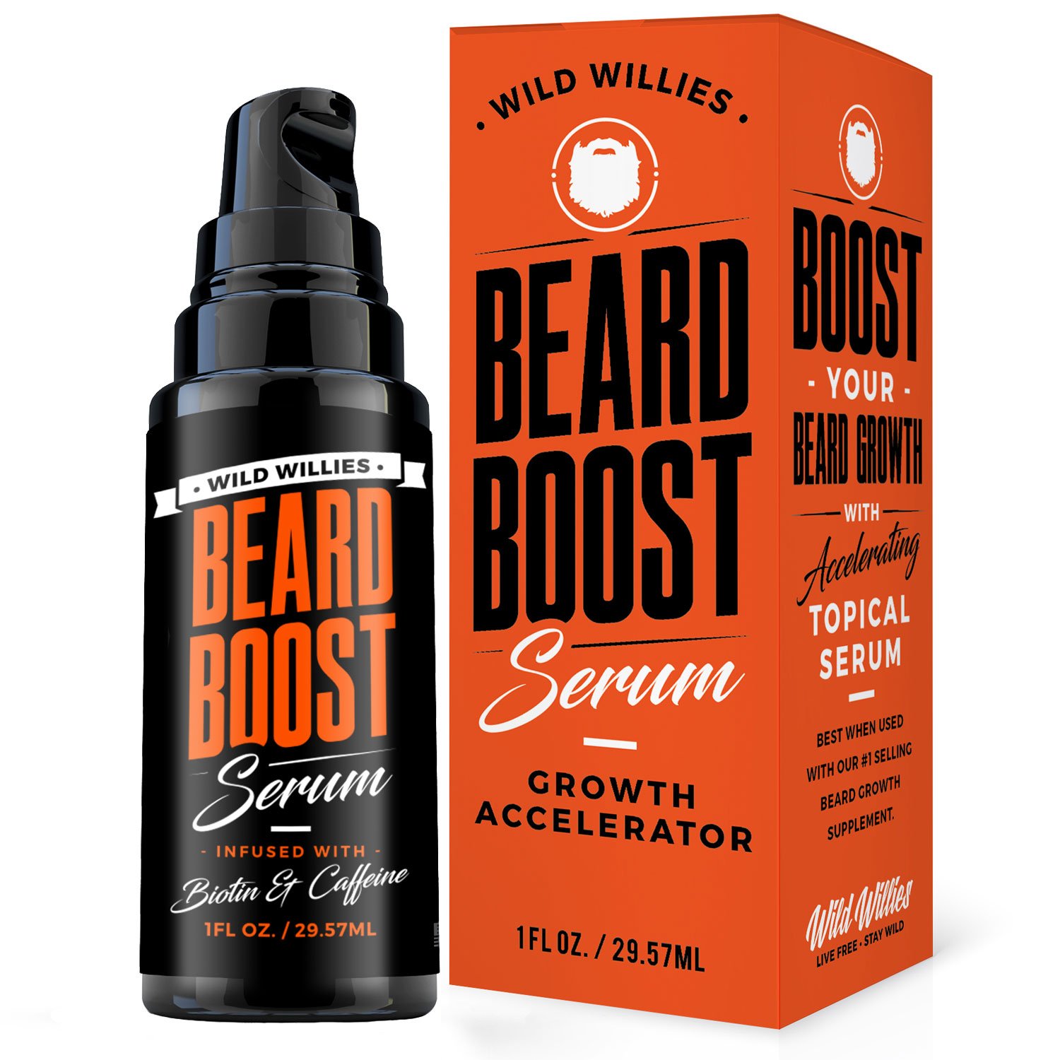 Wild Willies Beard Boost Serum, 1 OZ