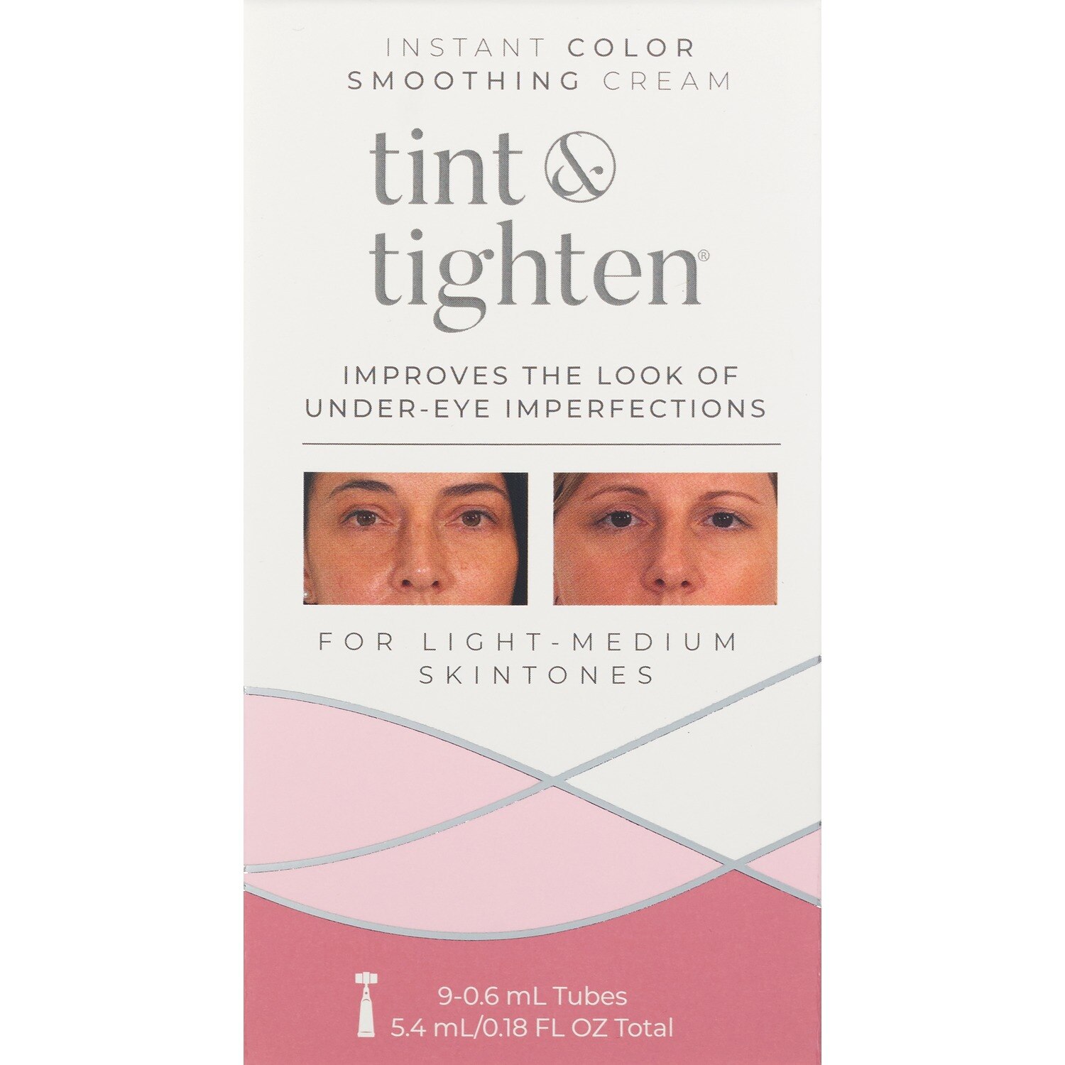 Tint & Tighten Instant Color Soothing Cream, .18 FL OZ, Light/Medium