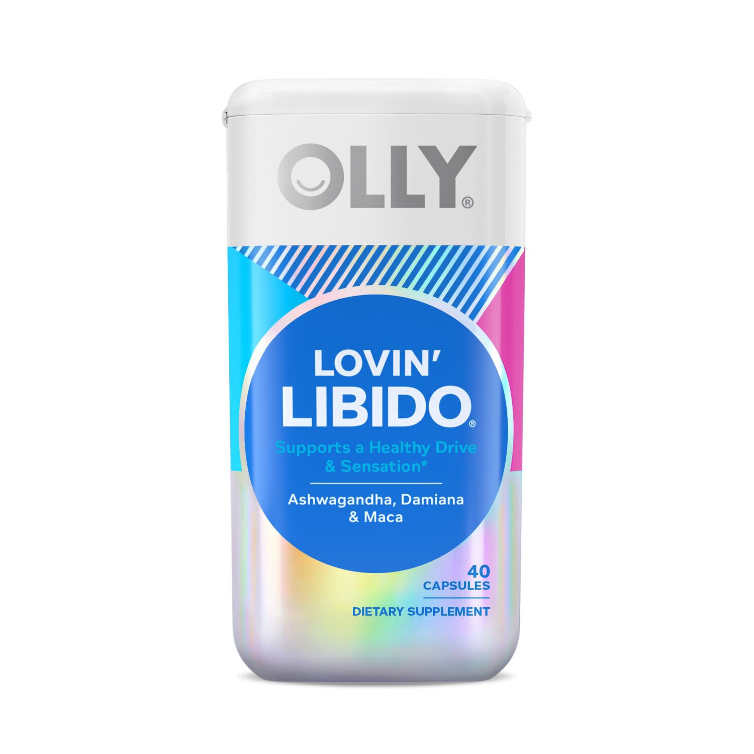 OLLY Lovin' Libido Capsule Supplement, 40CT