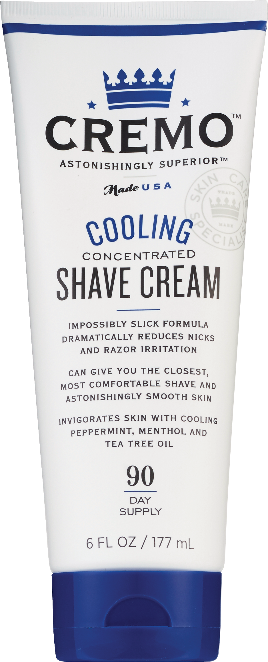 Cremo Cooling Concentrated Shave Cream, 6 OZ