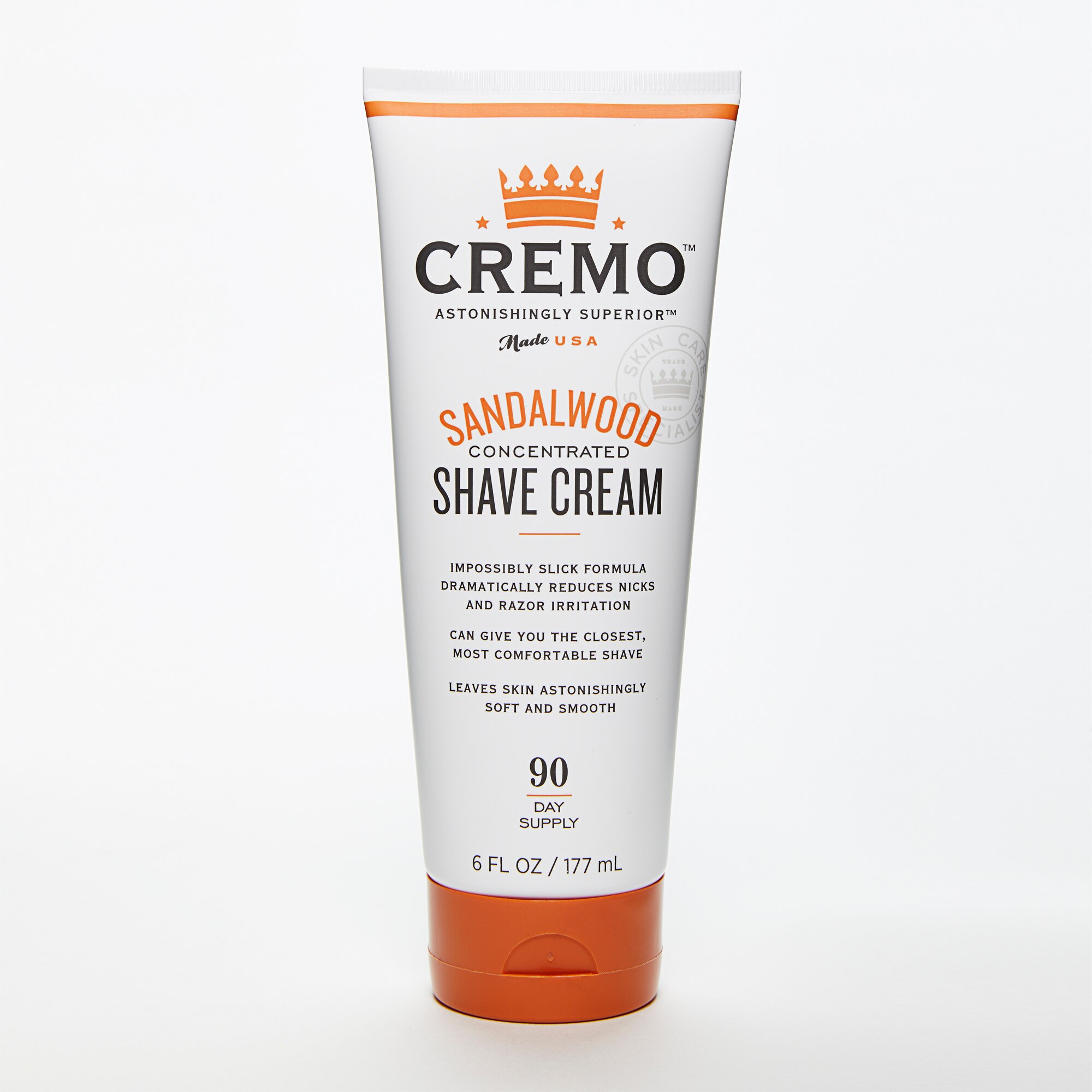 Cremo Concentrated Shave Cream, Sandalwood, 6 OZ