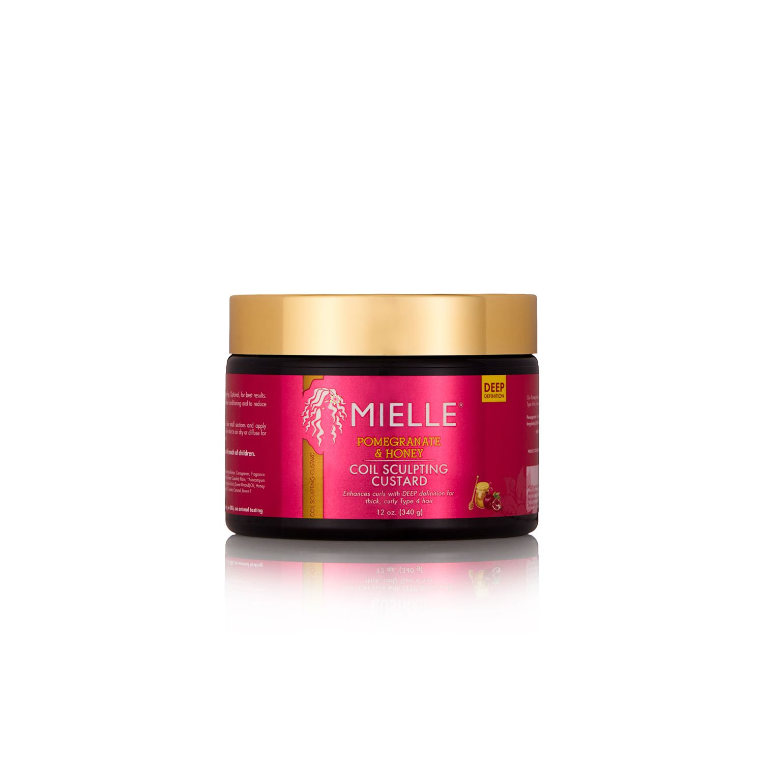 Mielle Pomegranate & Honey Coil Sculpting Custard, 12 OZ