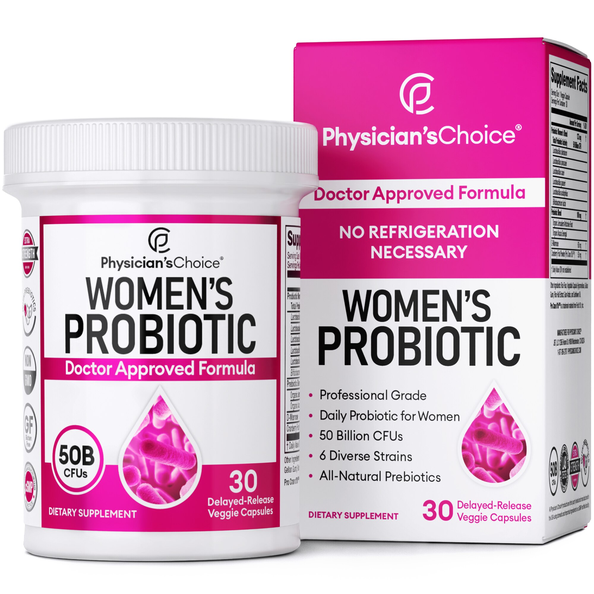 Physician's Choice Women's Probiotic Delayed-Release Capsules