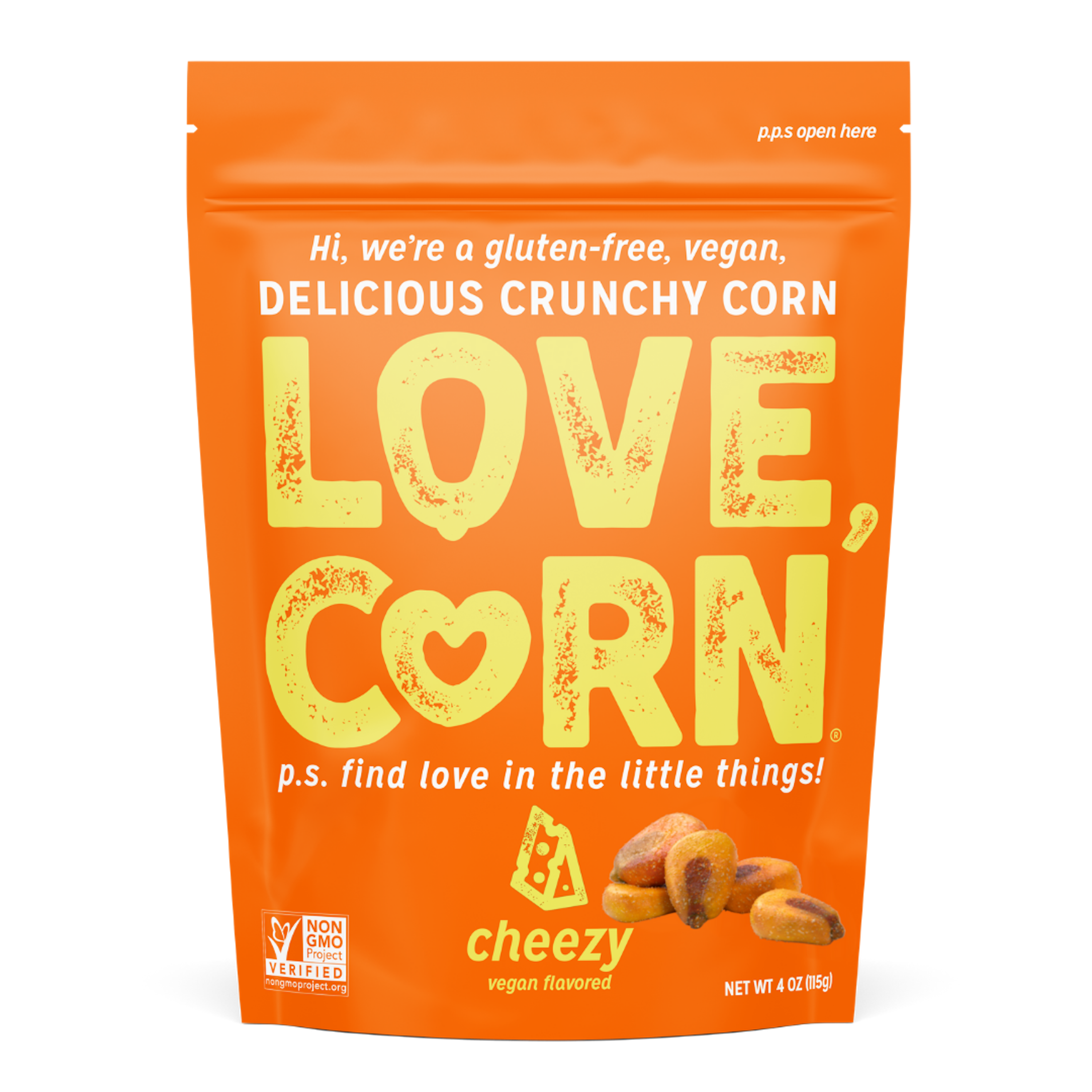 LOVE CORN Cheezy, 4 oz