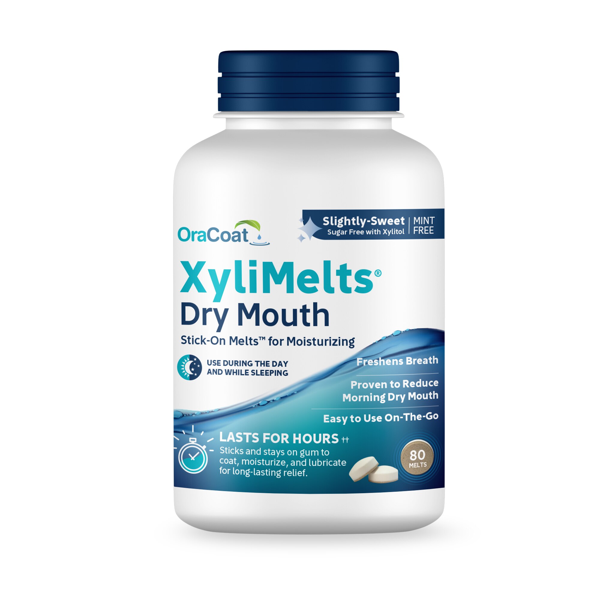 OraCoat XyliMelts for Dry Mouth Relief, Sugar-Free with Xylitol