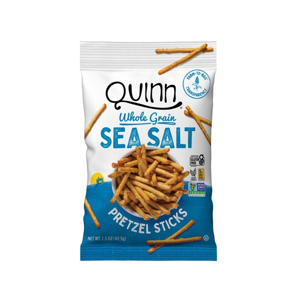 Quinn Classic Whole Grain Sea Salt Pretzel Sticks, 1.5 oz