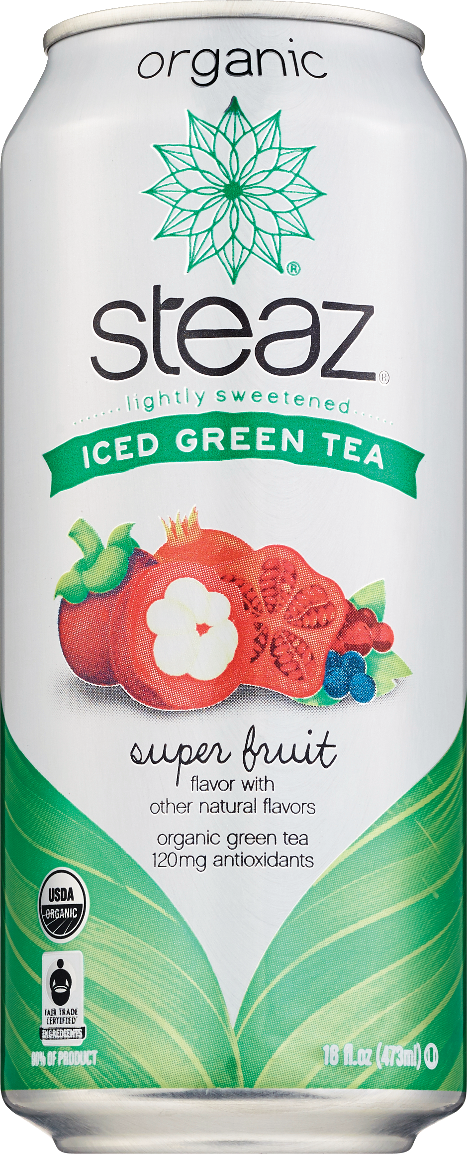 Steaz Organic Iced Green Tea, 16 OZ