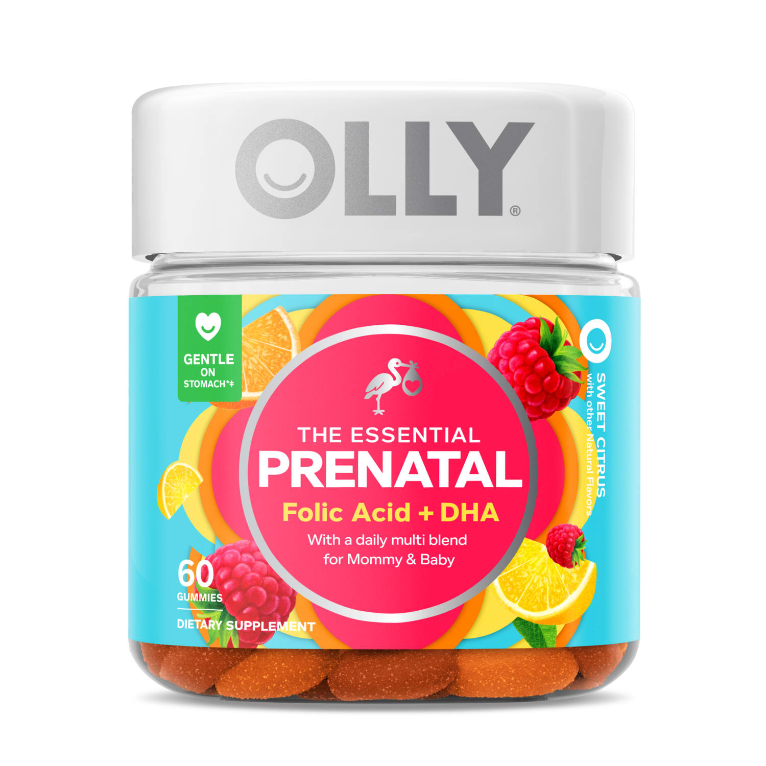 Olly The Essential Prenatal Multivitamin 60CT, Vibrant Citrus