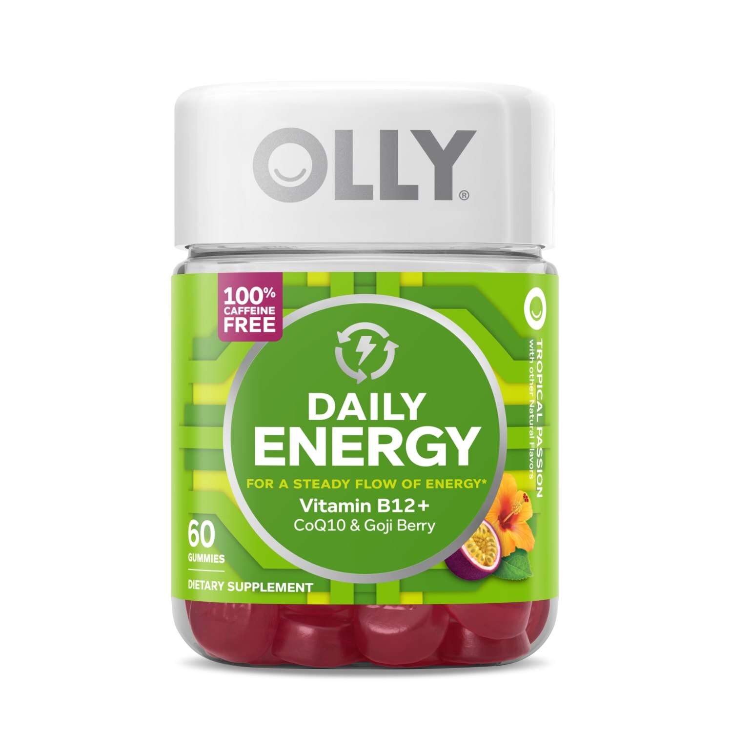 OLLY Daily Energy Gummies, 60 CT