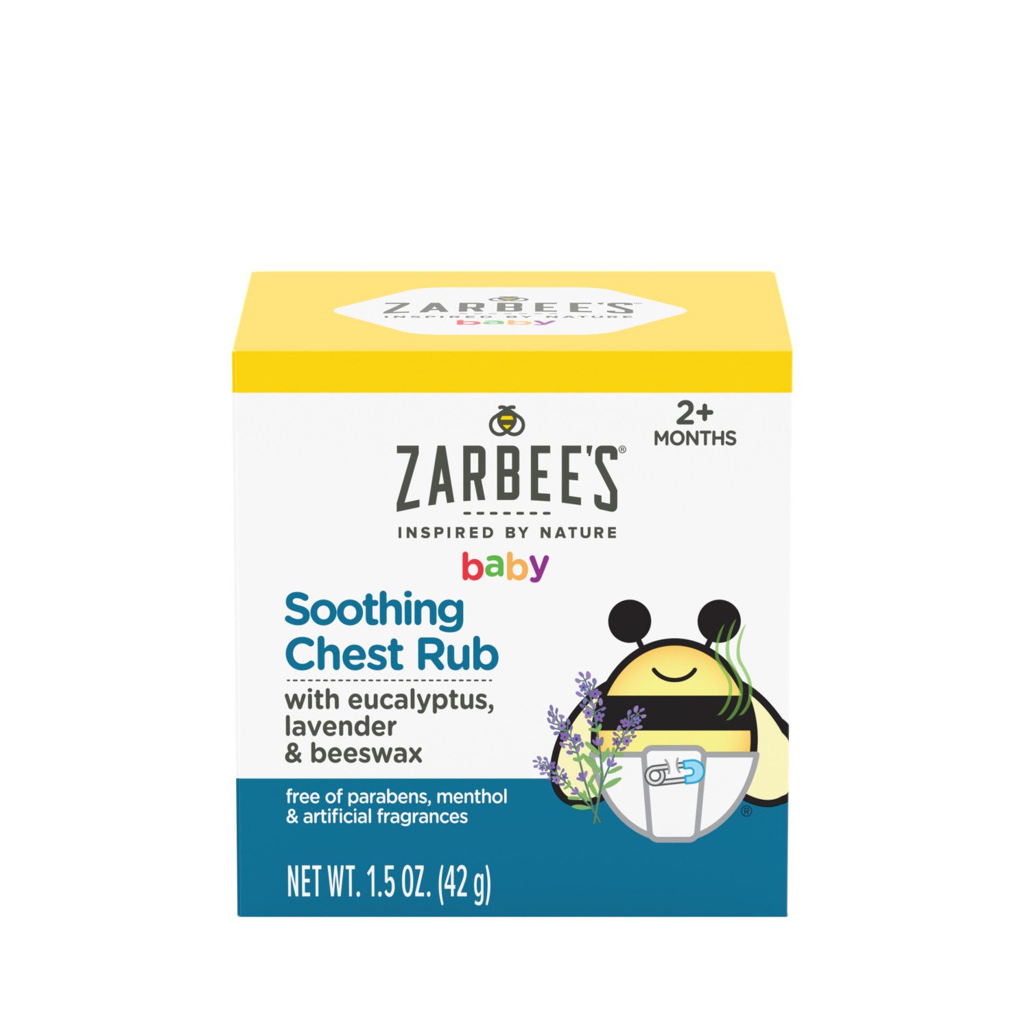 Zarbee's Baby Soothing Chest Rub, Eucalyptus, Lavender & Beeswax, 1.5 OZ