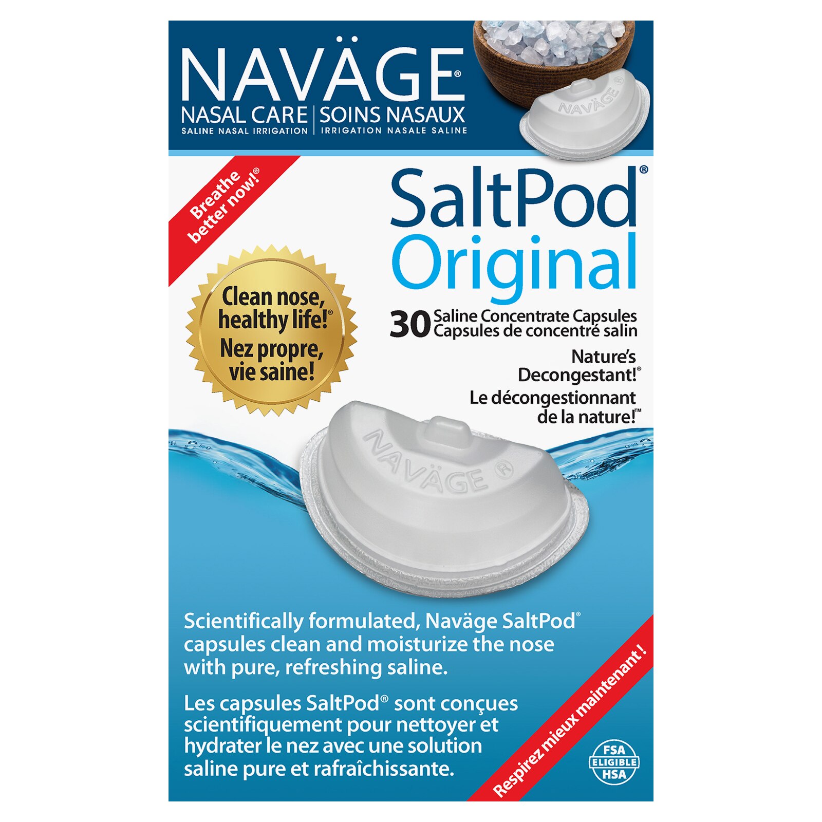 Navage Nasal Care SaltPod, Original, 30 CT