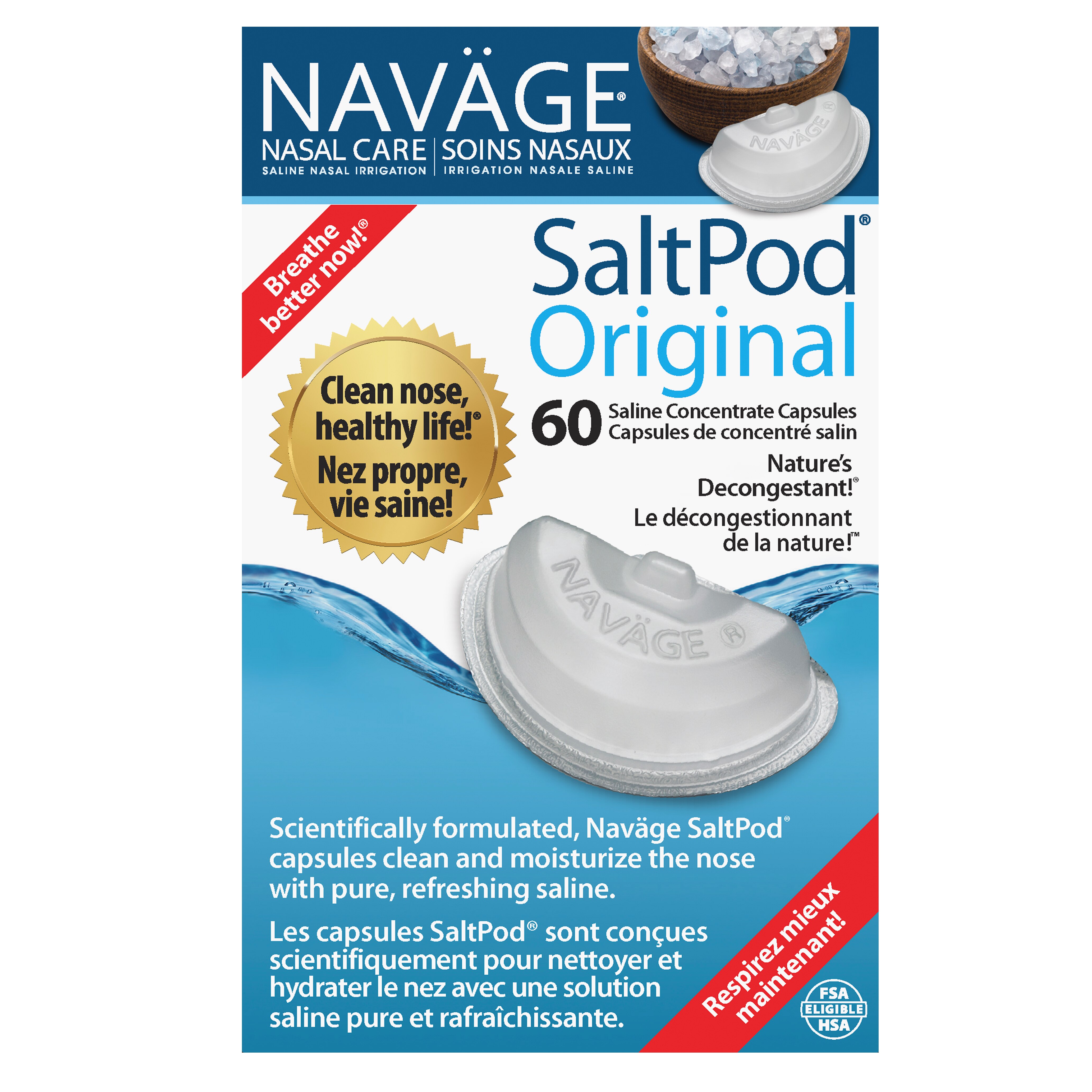 Navage Nasal Care SaltPod, Original, 30 CT