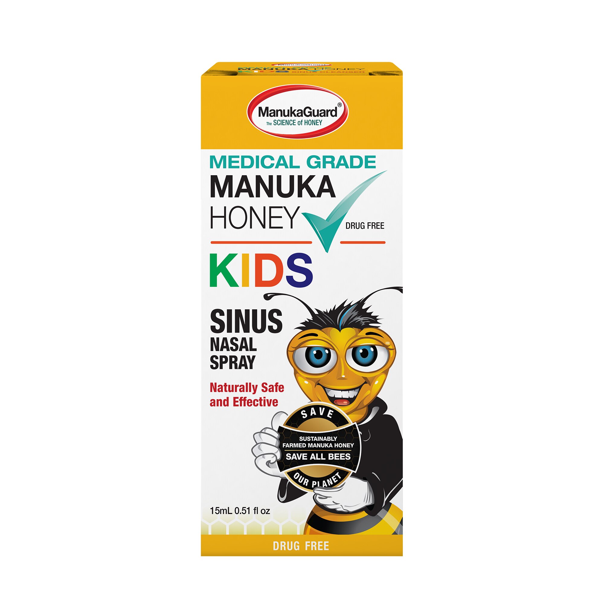 ManukaGuard Kids Sinus Nasal Spray, 0.51 OZ