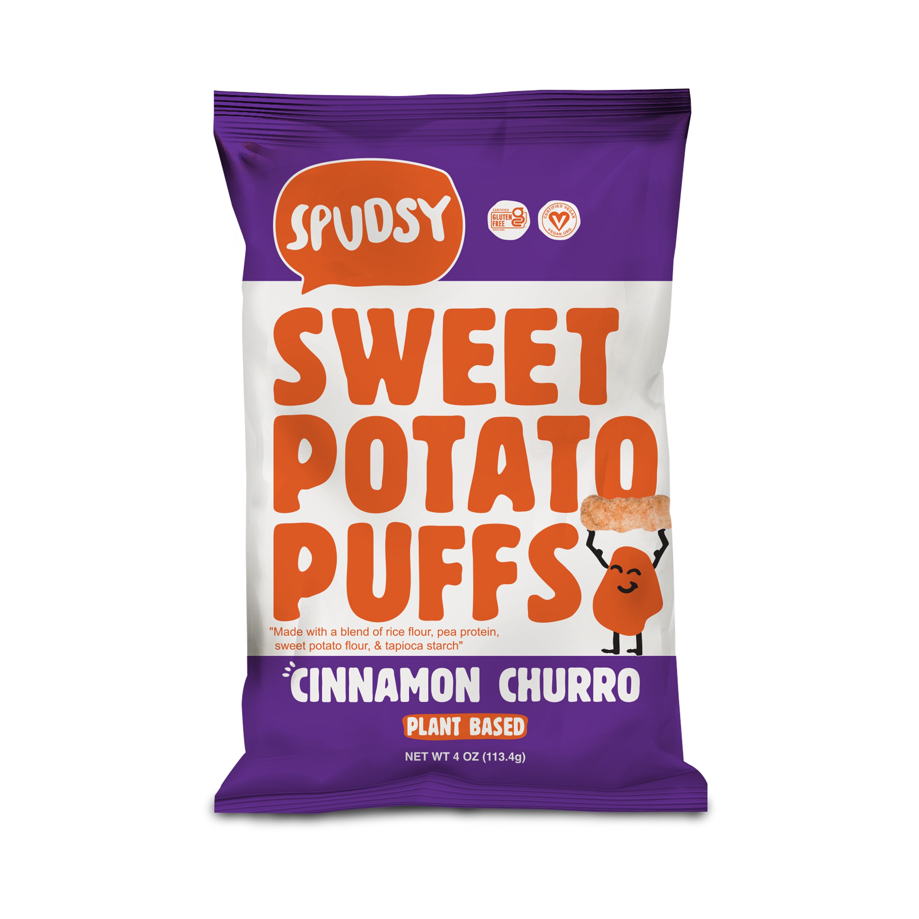 Spudsy Cinnamon Churro Sweet Potato Puffs, 4 oz