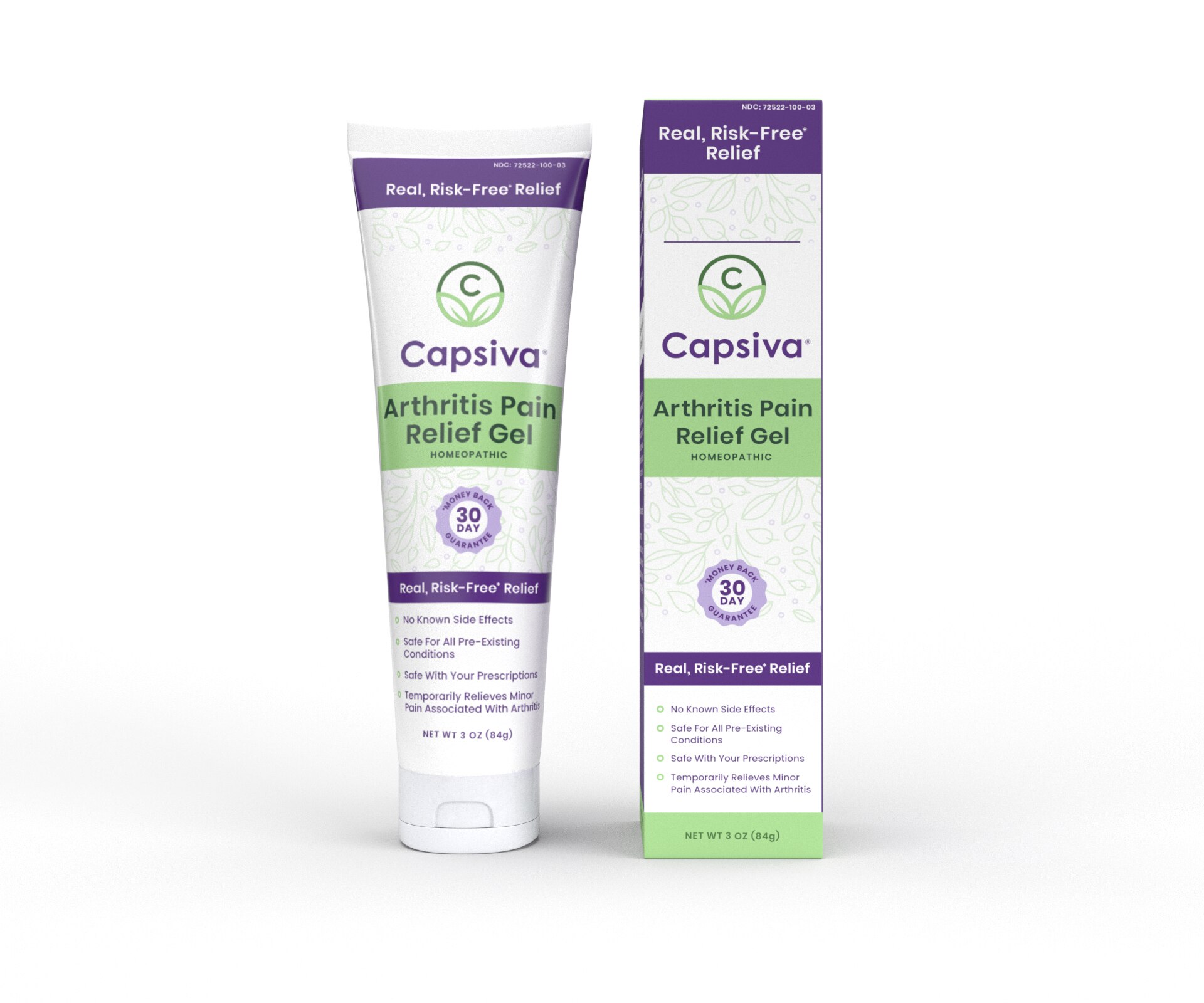 Capsiva Arthritis Pain Relief Gel, 3 OZ