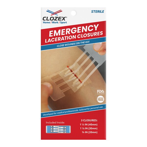 Clozex Laceration Closures in Assorted Sizes